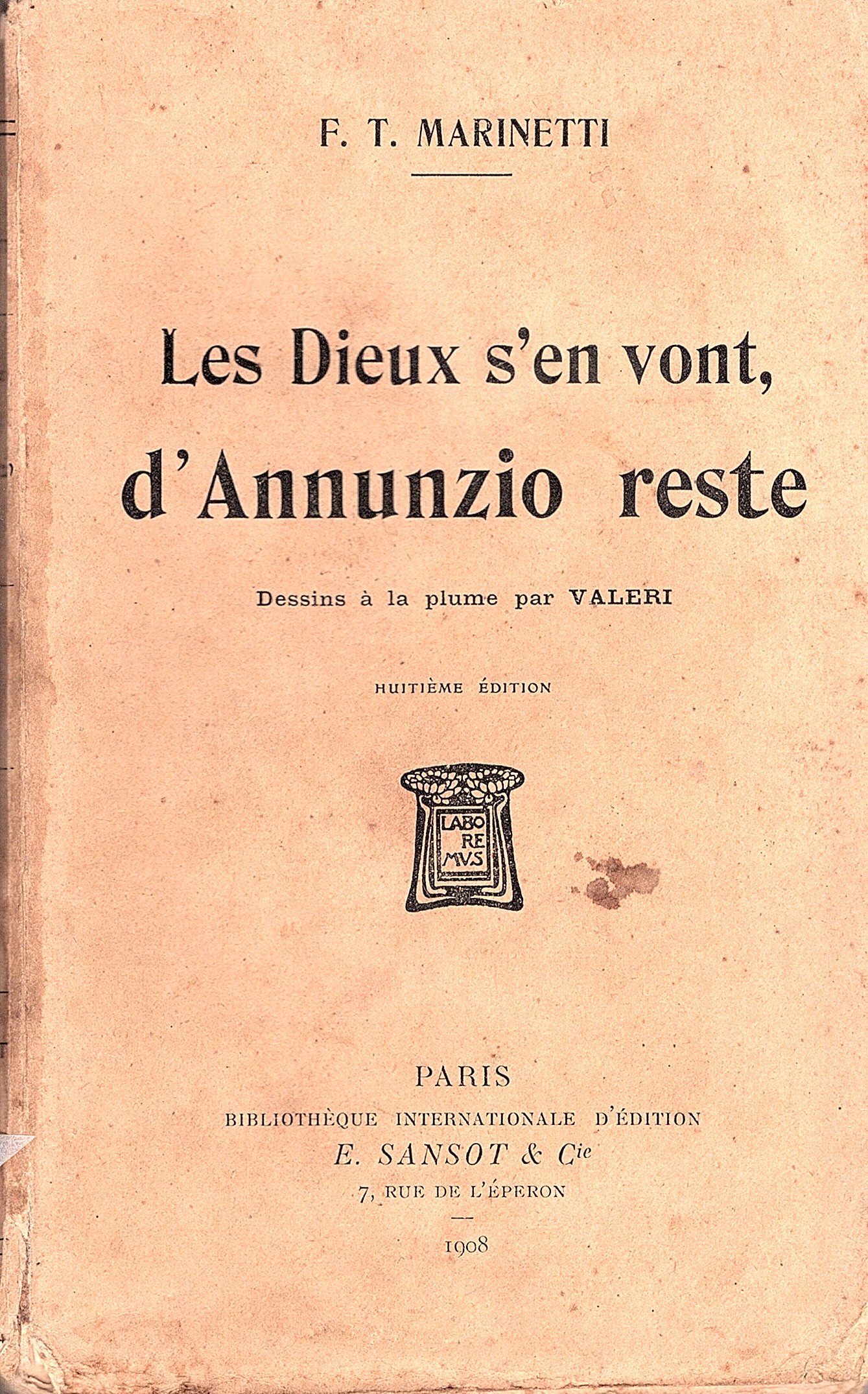 Les Dieux s'en vont, d'Annunzio reste. Dessins à la plume …