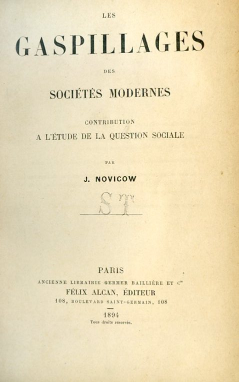Les gaspillages des sociétés modernes. Contribution a l'étude de la …