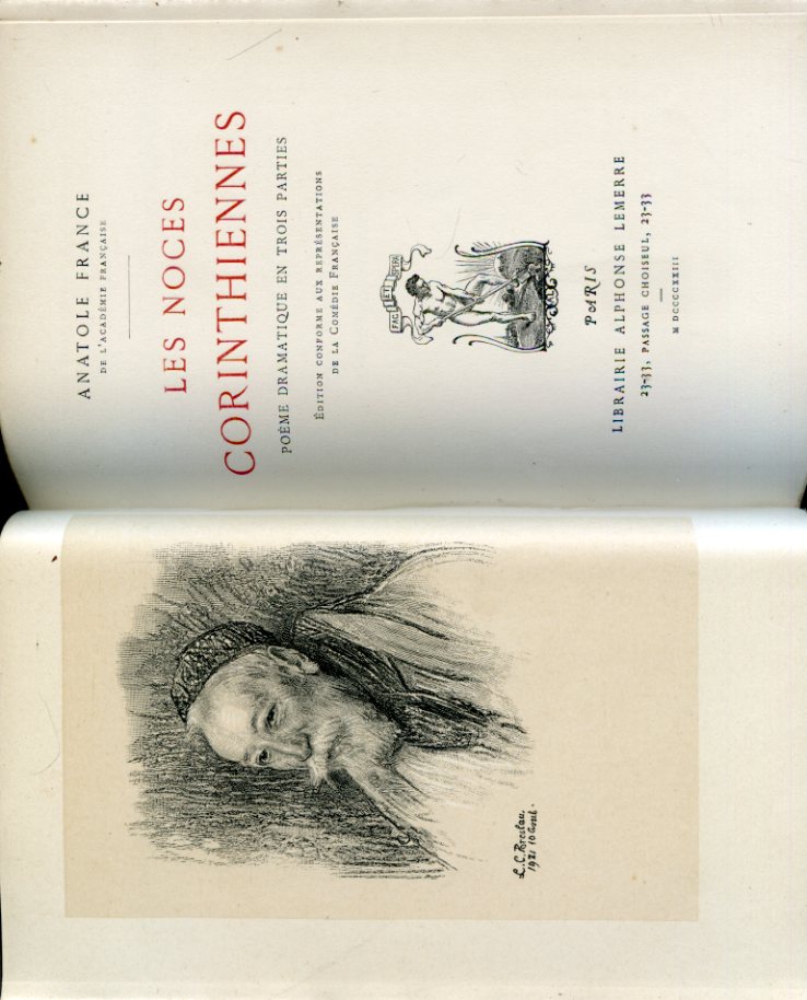 Les Noces Corinthiennes. Poème dramatique en trois parties. Édition conforme …