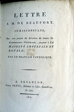 Lettre a M. de Beaufort, jurisconsulte, sur son projet de …