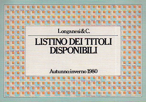 Listino dei titoli disponibili. Autunno / inverno 1980