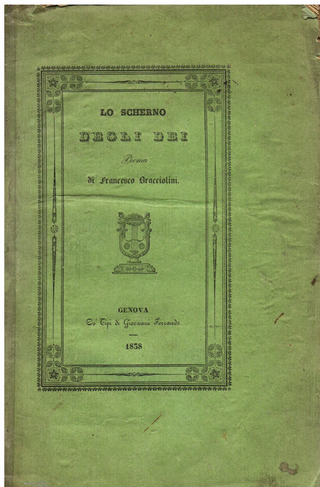 Lo scherno degli Dei. Poema eroicomico