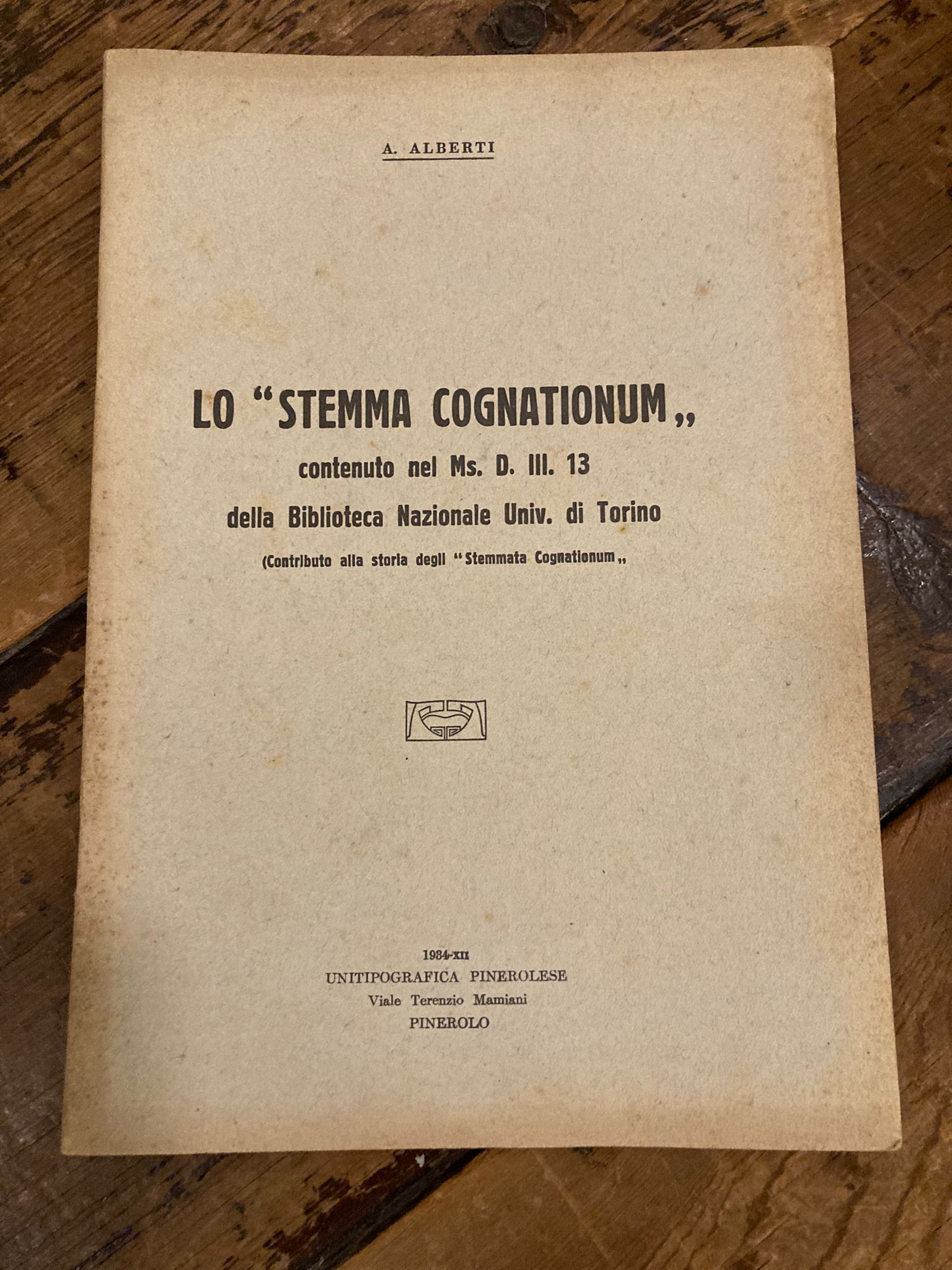 Lo 'Stemma Cognatium' contenuto nel Ms. D. III. 13 della …