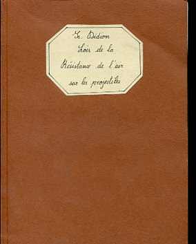 Lois de la résistance de l'air sur les projectiles