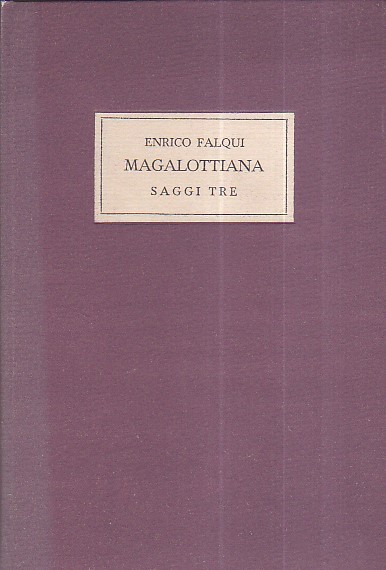 Magalottiana. Saggi tre