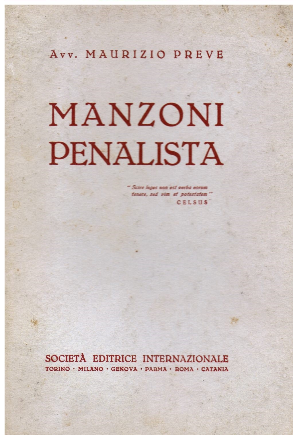 Manzoni penalista