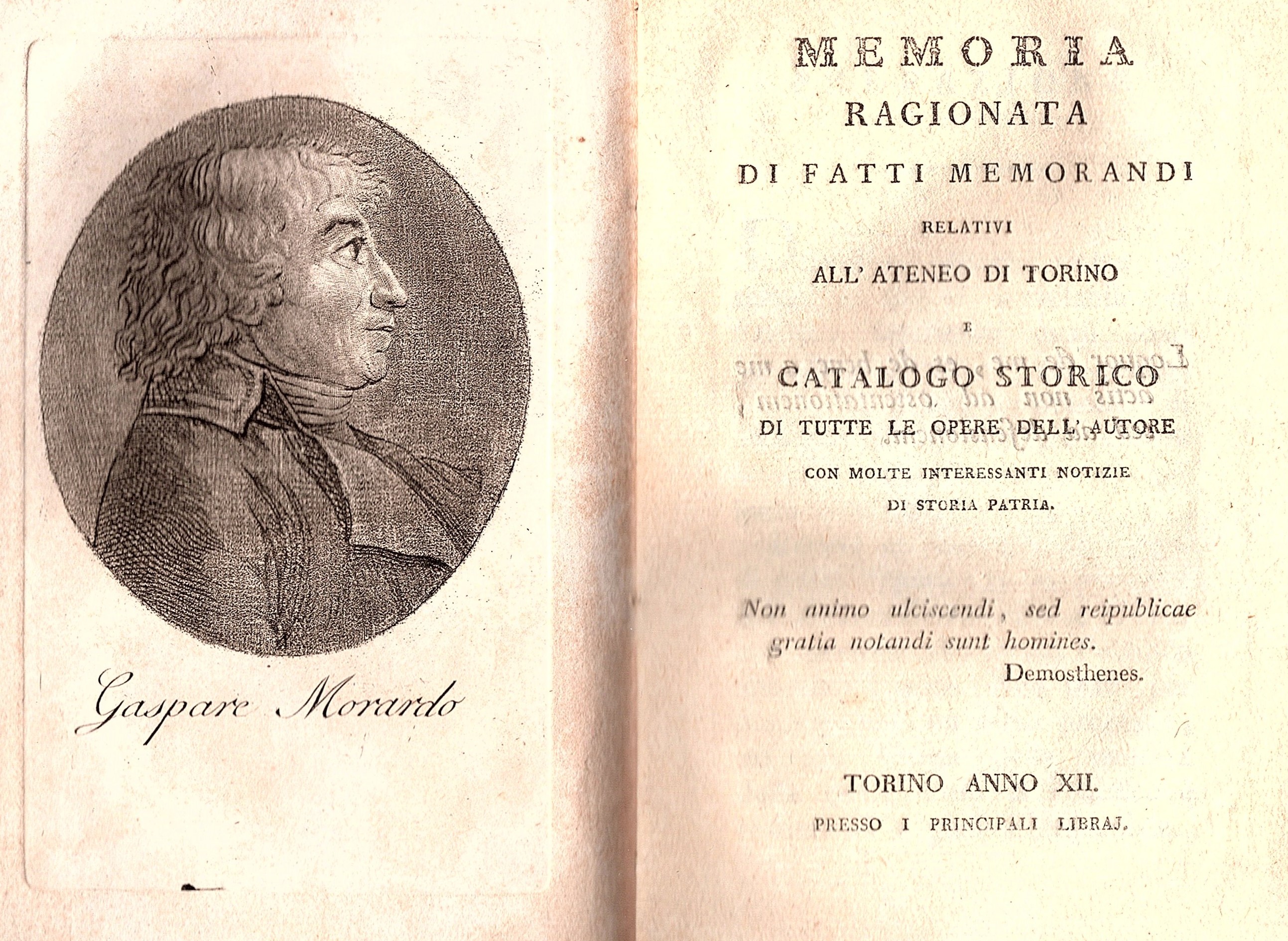 Memoria ragionata di fatti memorandi relativi all'Ateneo di Torino e …