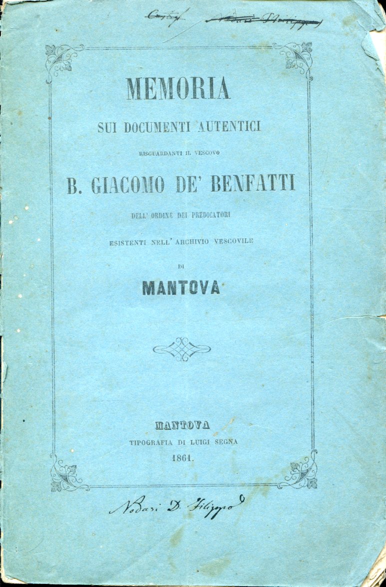 Memoria sui documenti autentici dall'anno 1304 al 1332 risguardanti il …