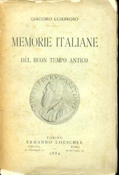 Memorie italiane del buon tempo antico