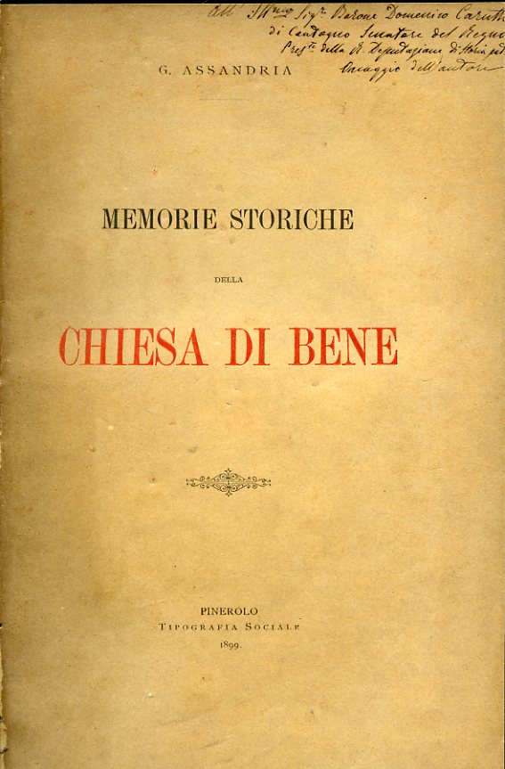 Memorie storiche della Chiesa di Bene