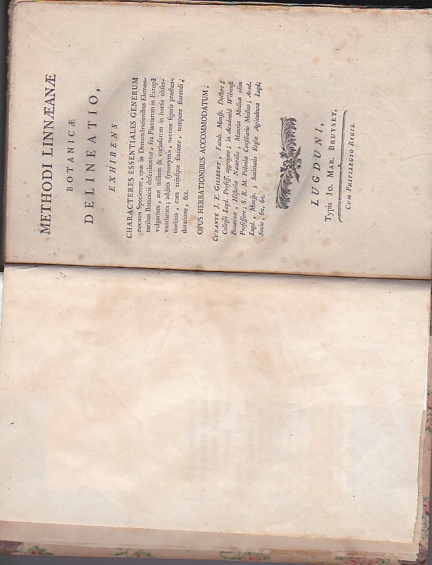Methodi Linnaeanae Botanicae delineatio, exhibens Characteres Essentiales Generum necnon Specierum, …