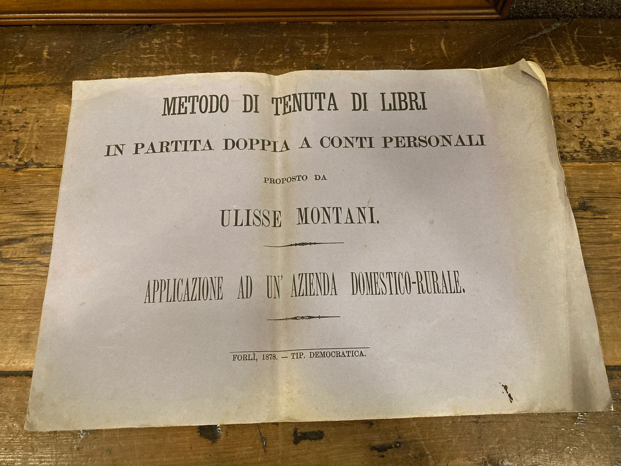 METODO DI TENUTA DI LIBRI IN PARTITA DOPPIA A CONTI …