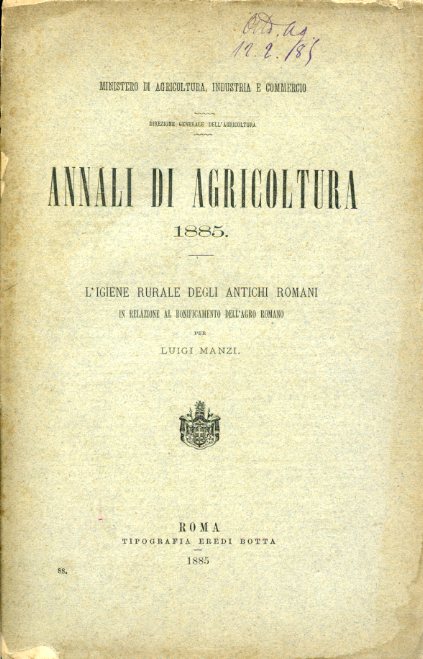 Ministero di Agricoltura, Industria e Commercio. Direzione generale dell'Agricoltura. Annali …