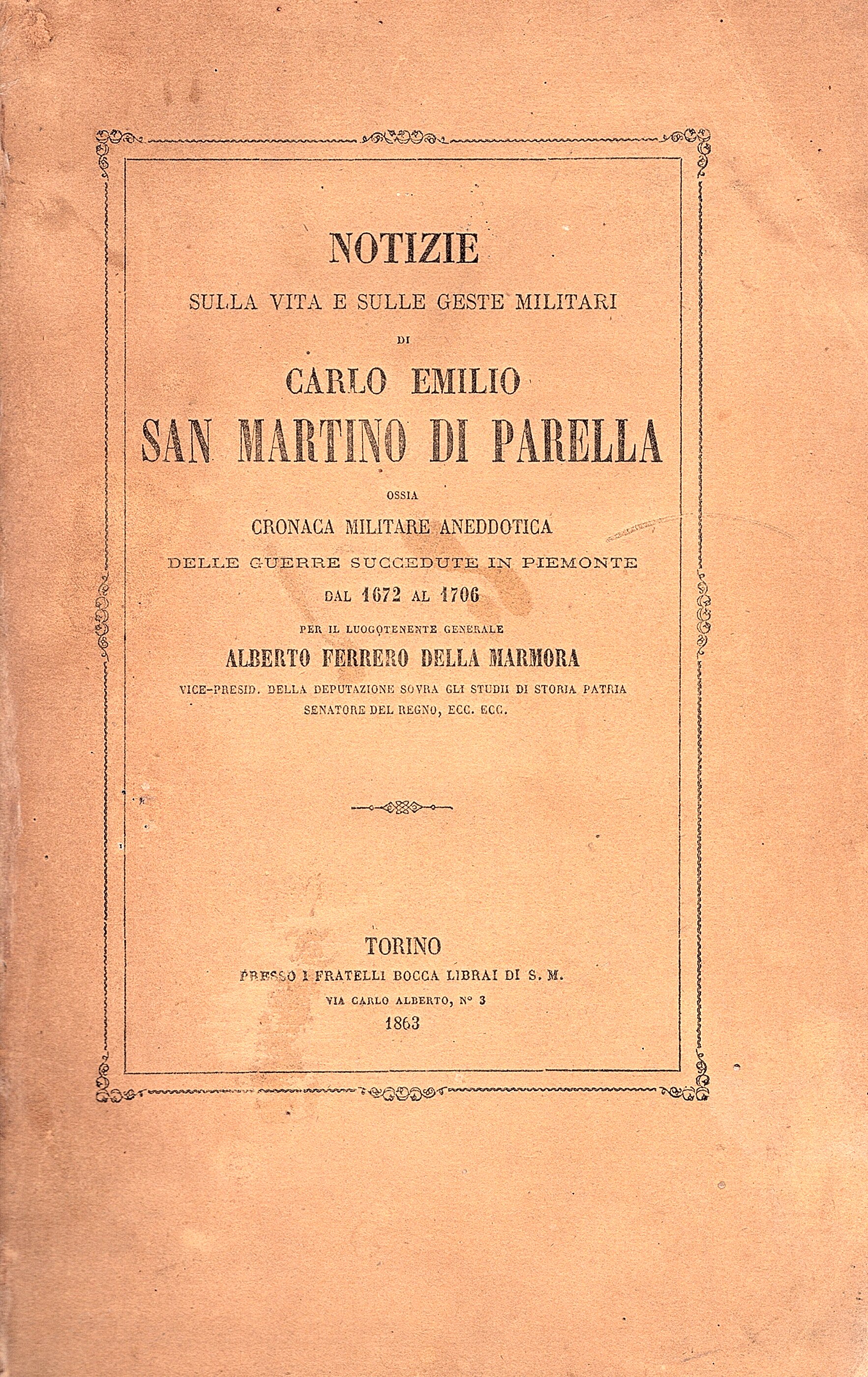 Notizie sulla vita e le gesta militari di Carlo Emilio …