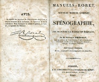 Nouveau manuel complet de sténographie, ou art de suivre la …