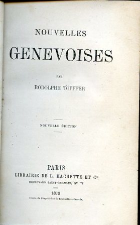 Nouvelles Genevoises. Nouvelle édition