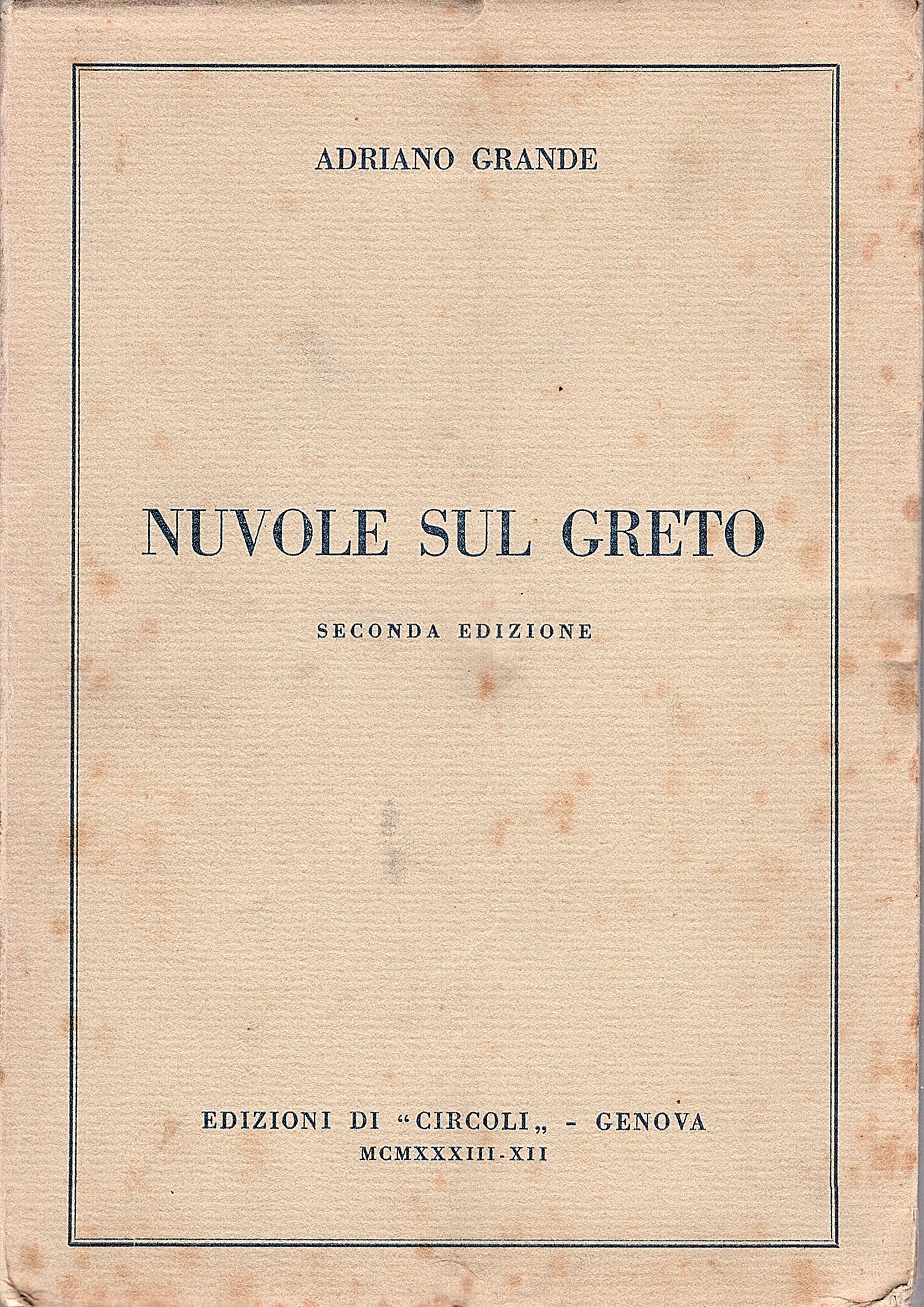 Nuvole sul greto. Seconda edizione