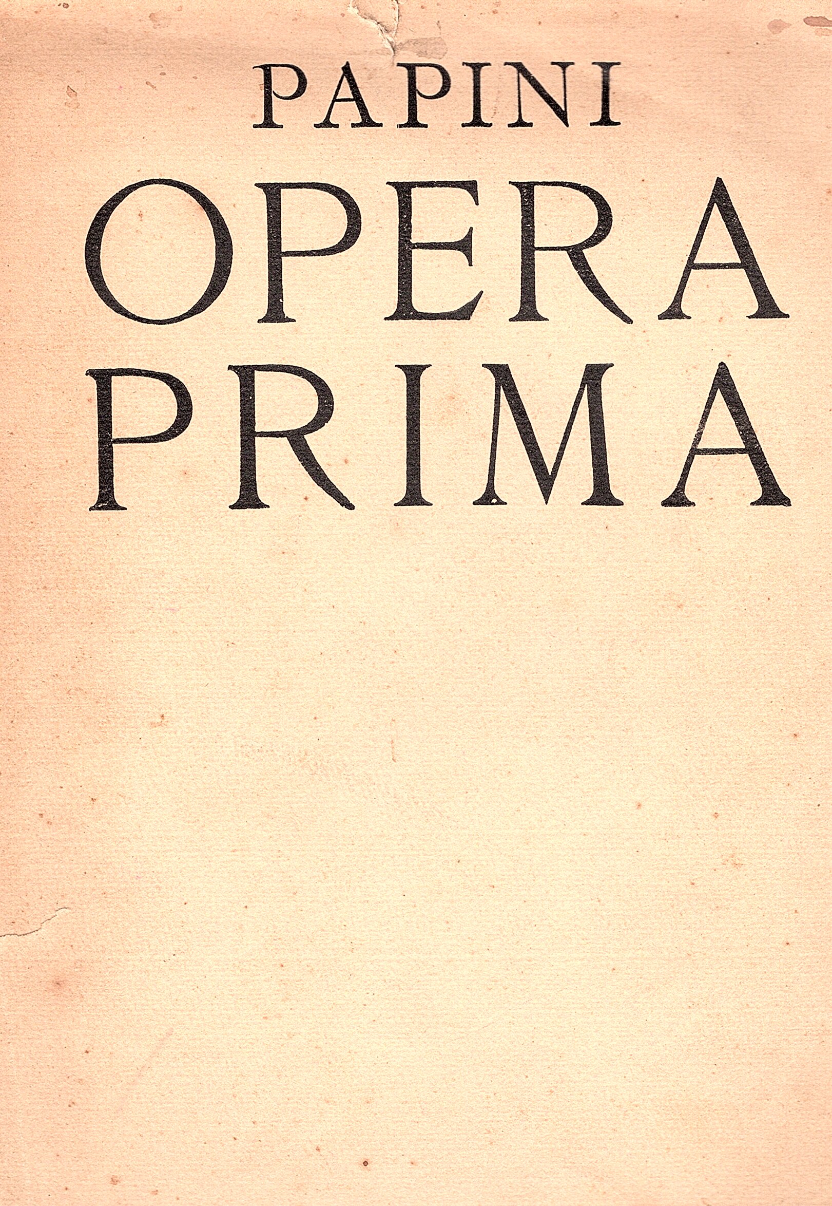 Opera prima. Venti poesie in rima e venti ragioni in …