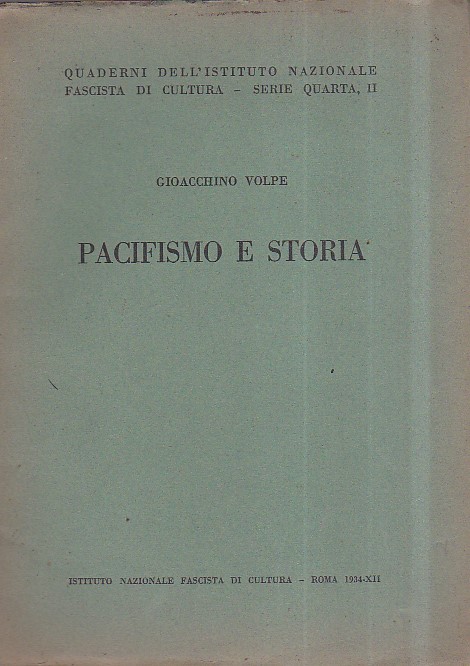 Pacifismo e storia