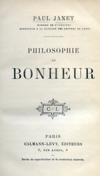 Philosophie du Bonheur