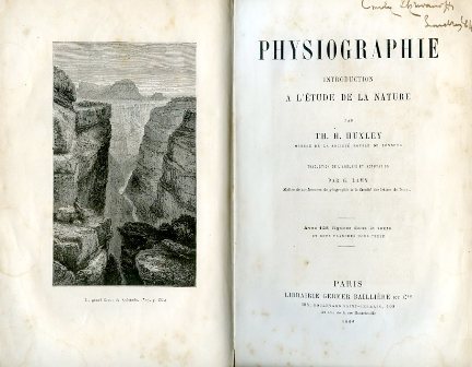 Physiographie. Introduction a l'étude de la nature