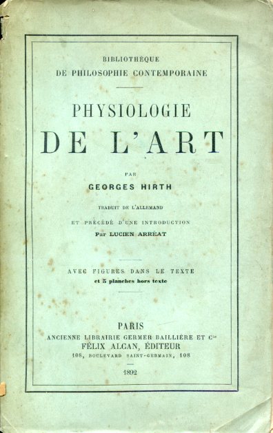 Physiologie de l'Art. Traduit de l'allemand et précédé d'une introduction …