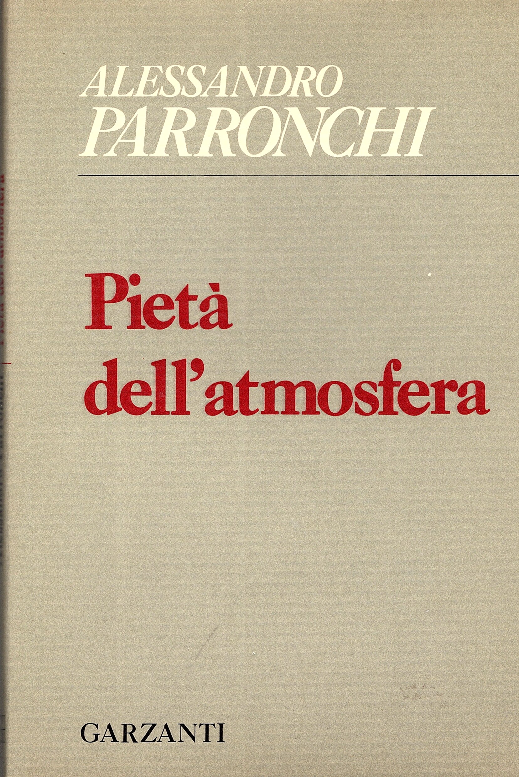 Pietà dell'atmosfera (1960-1970)