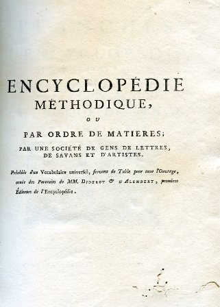 Planches de l' Encyclopédie Methodique. Nouvelle édition enrichie de remarques …