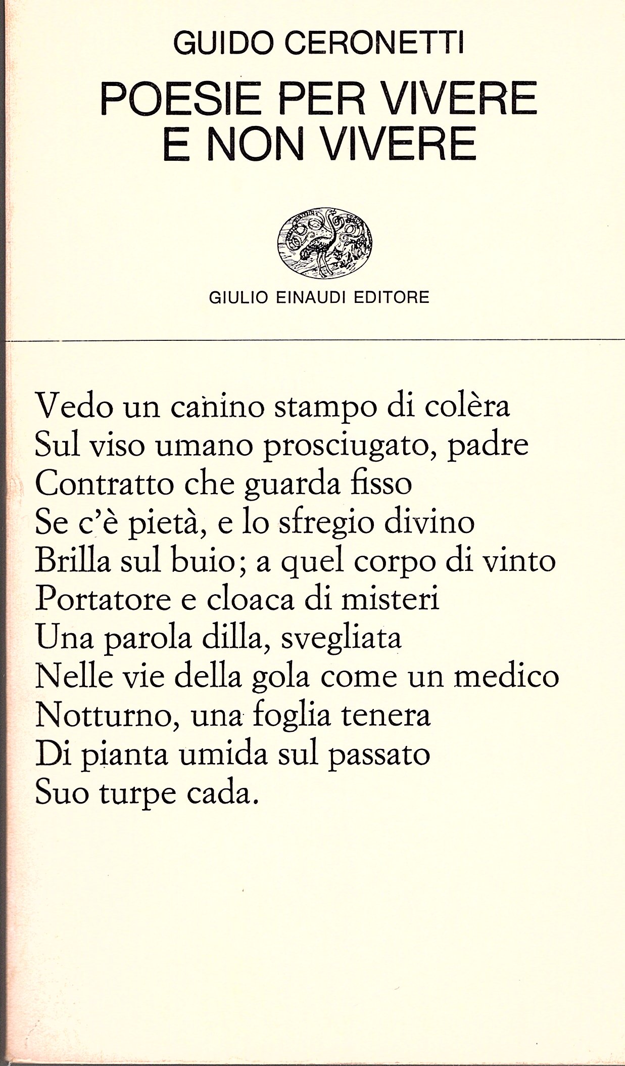 Poesie per vivere e non vivere