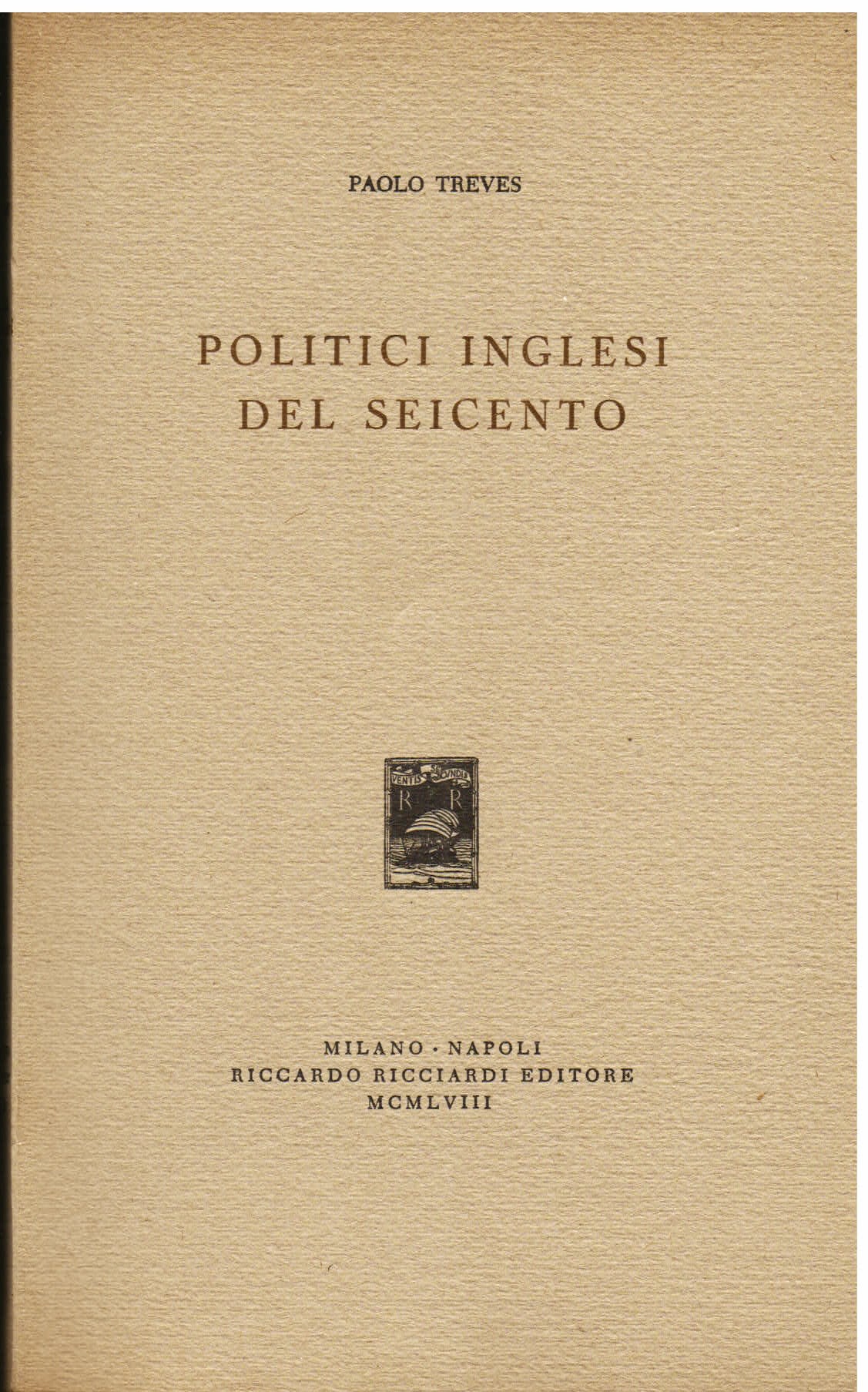 Politici Inglesi del seicento