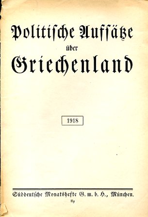 Politische Aufsätze über Griechenland