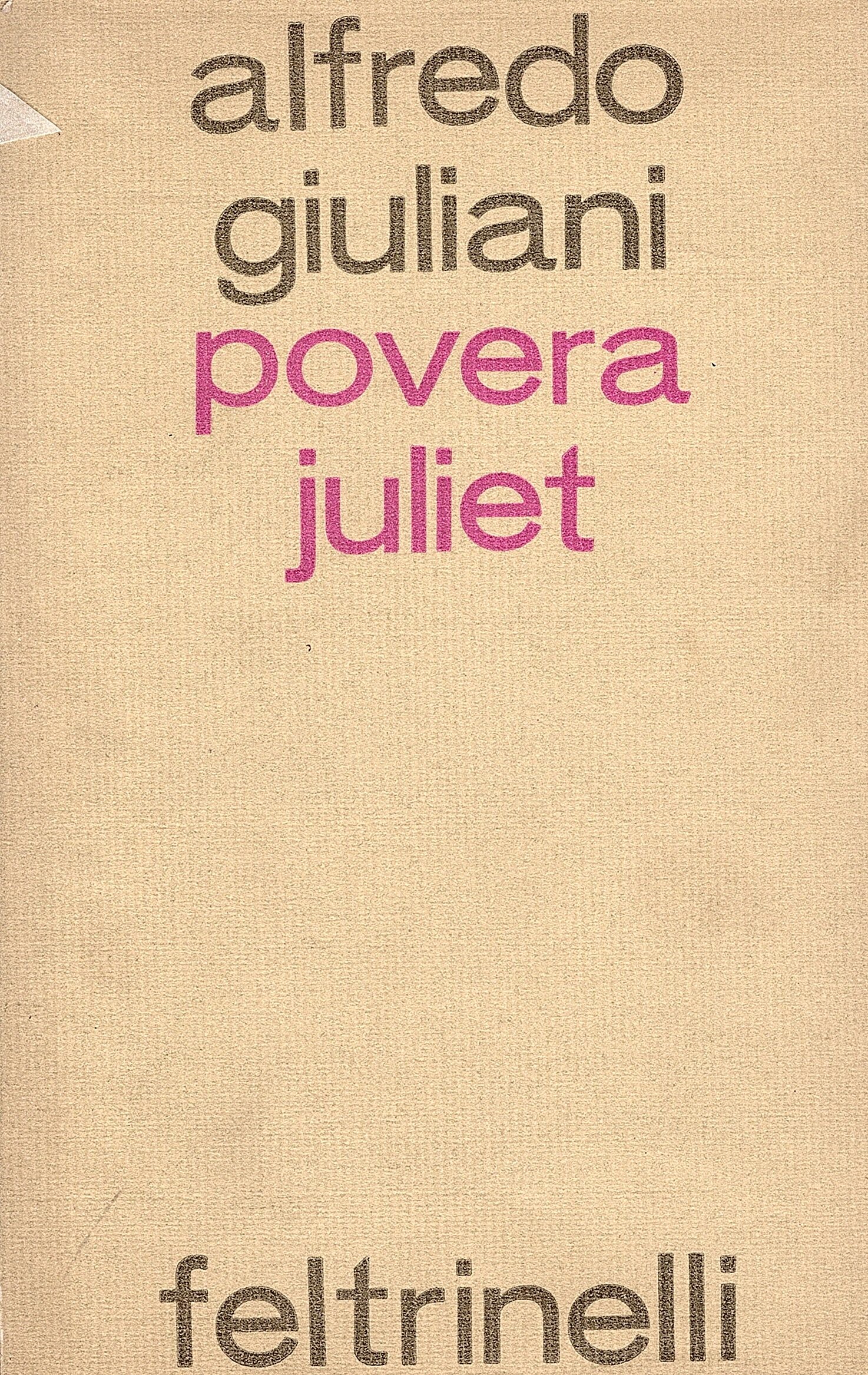 Povera Juliet e altre poesie
