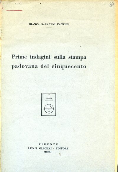 Prime indagini sulla stampa padovana del Cinquecento