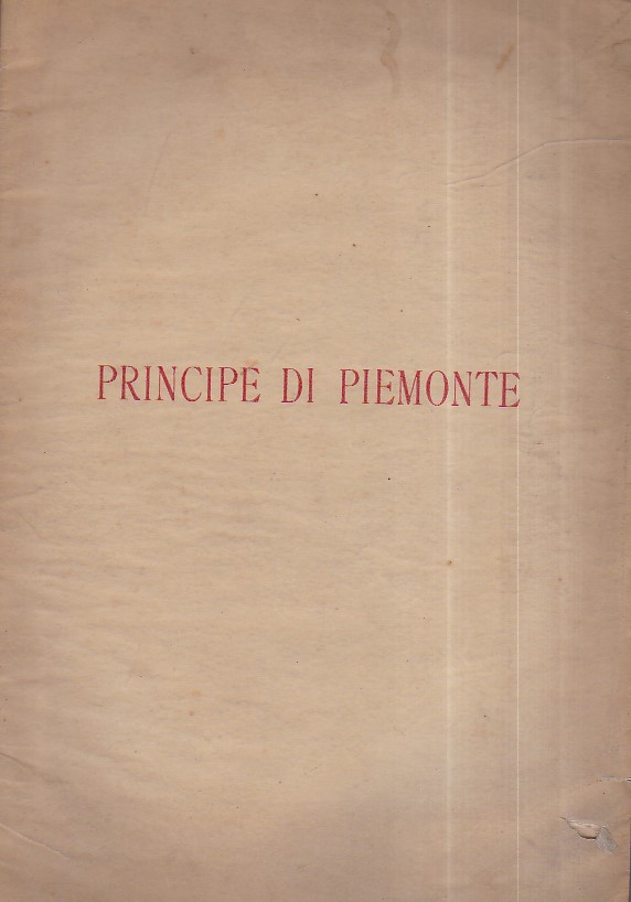 Principe di Piemonte. Ode