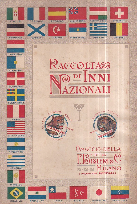 Raccolta di Inni Nazionali. Riduzioni per Pianoforte. Omaggio della Ditta …