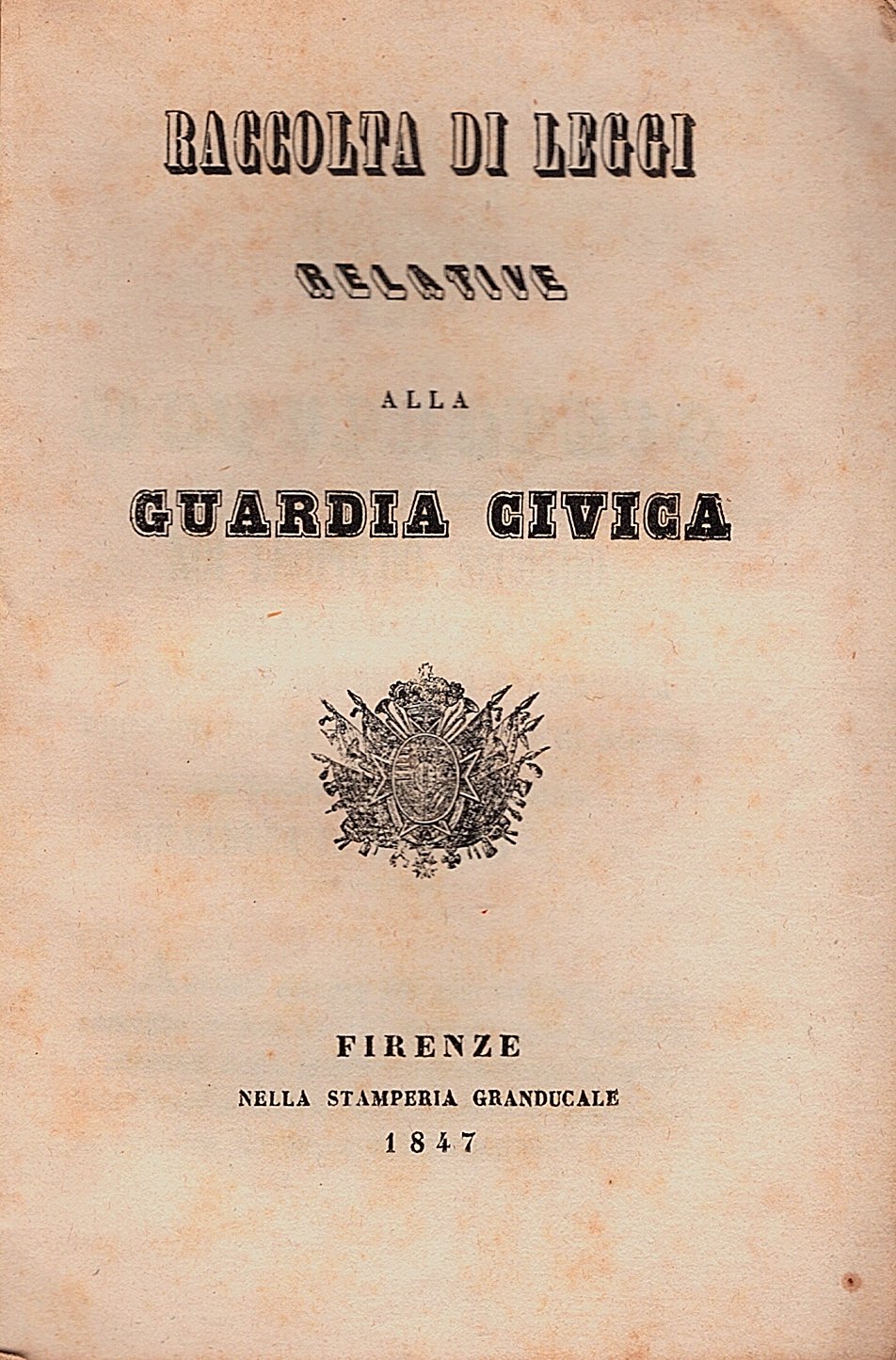 Raccolta di leggi relative alla guardia civica