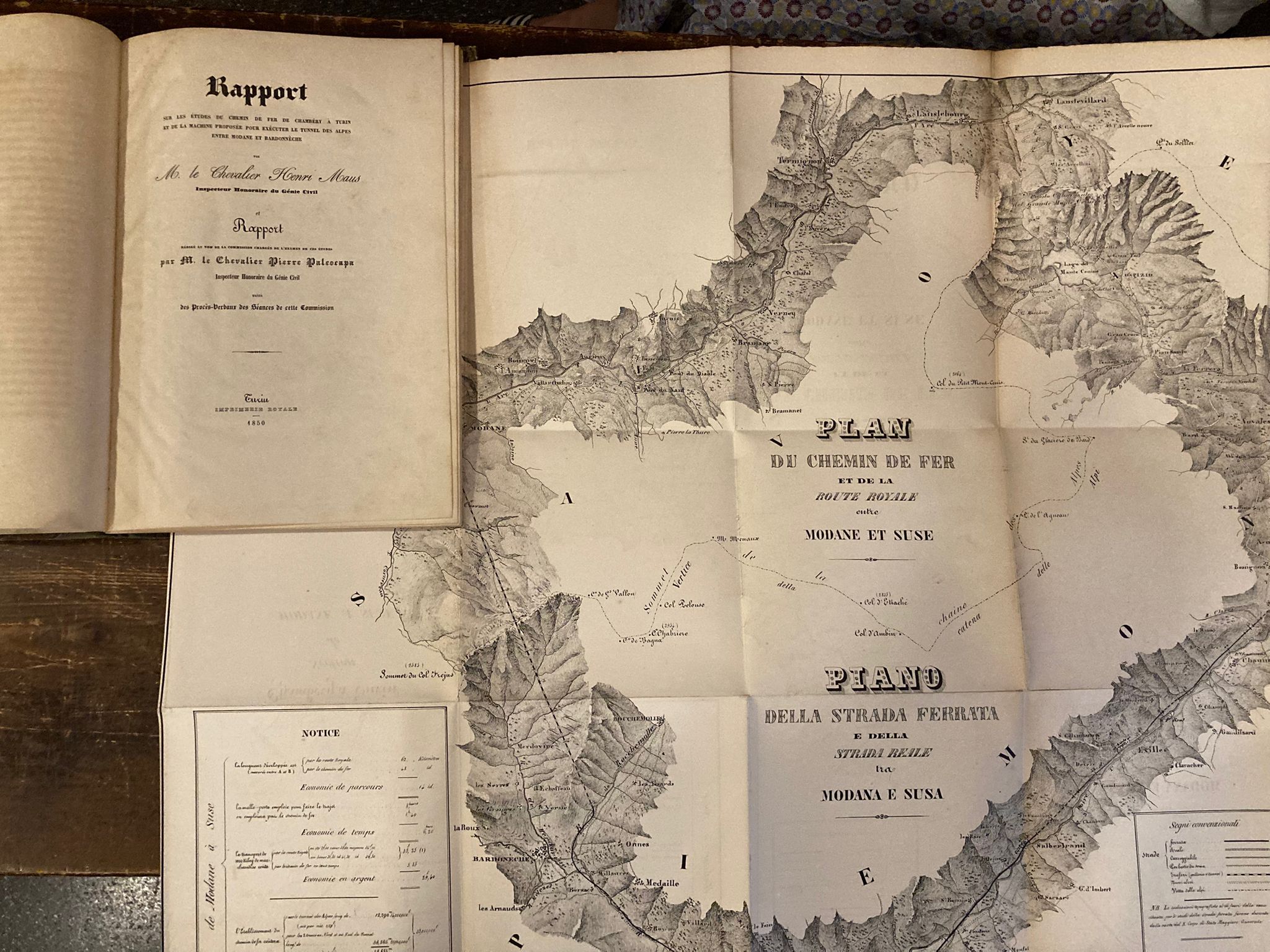 Rapport sur les études du chemin de fer de Chambéry …