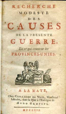 Recherche modeste des causes de la presente guerre, en ce …