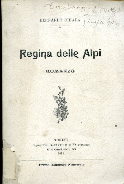 Regina delle Alpi. Romanzo