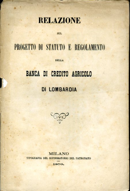 Relazione sul progetto di statuto e regolamento della Banca di …