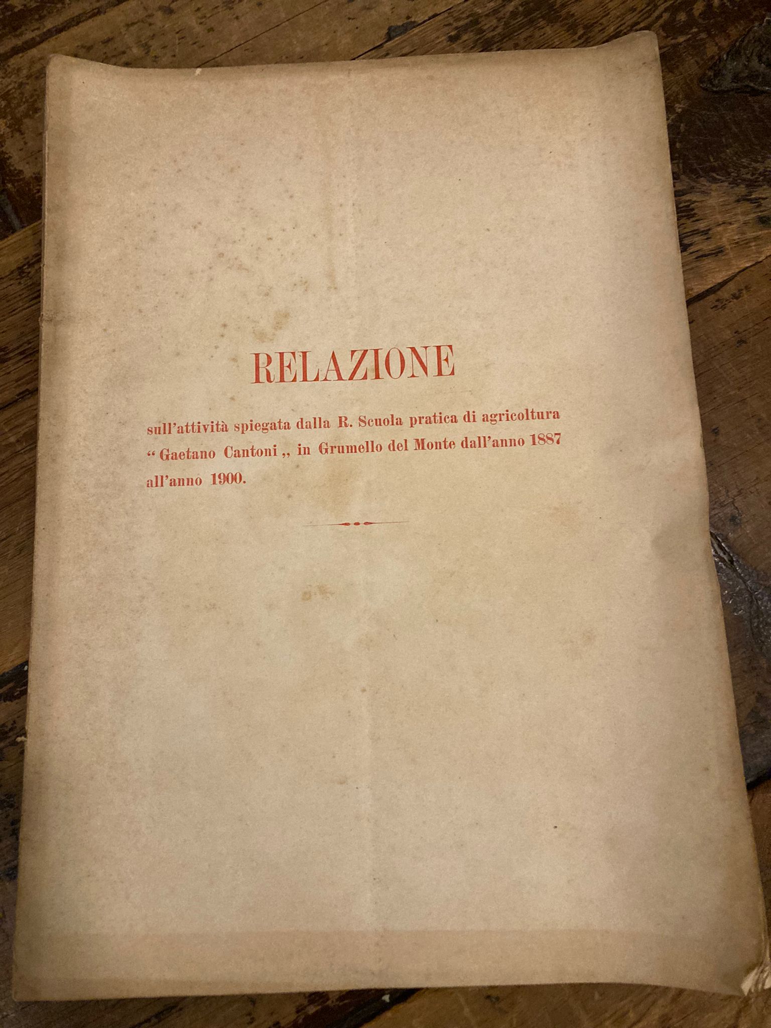 Relazione sull' Attività spiegata dalla Regia scuola pratica di agricoltura …