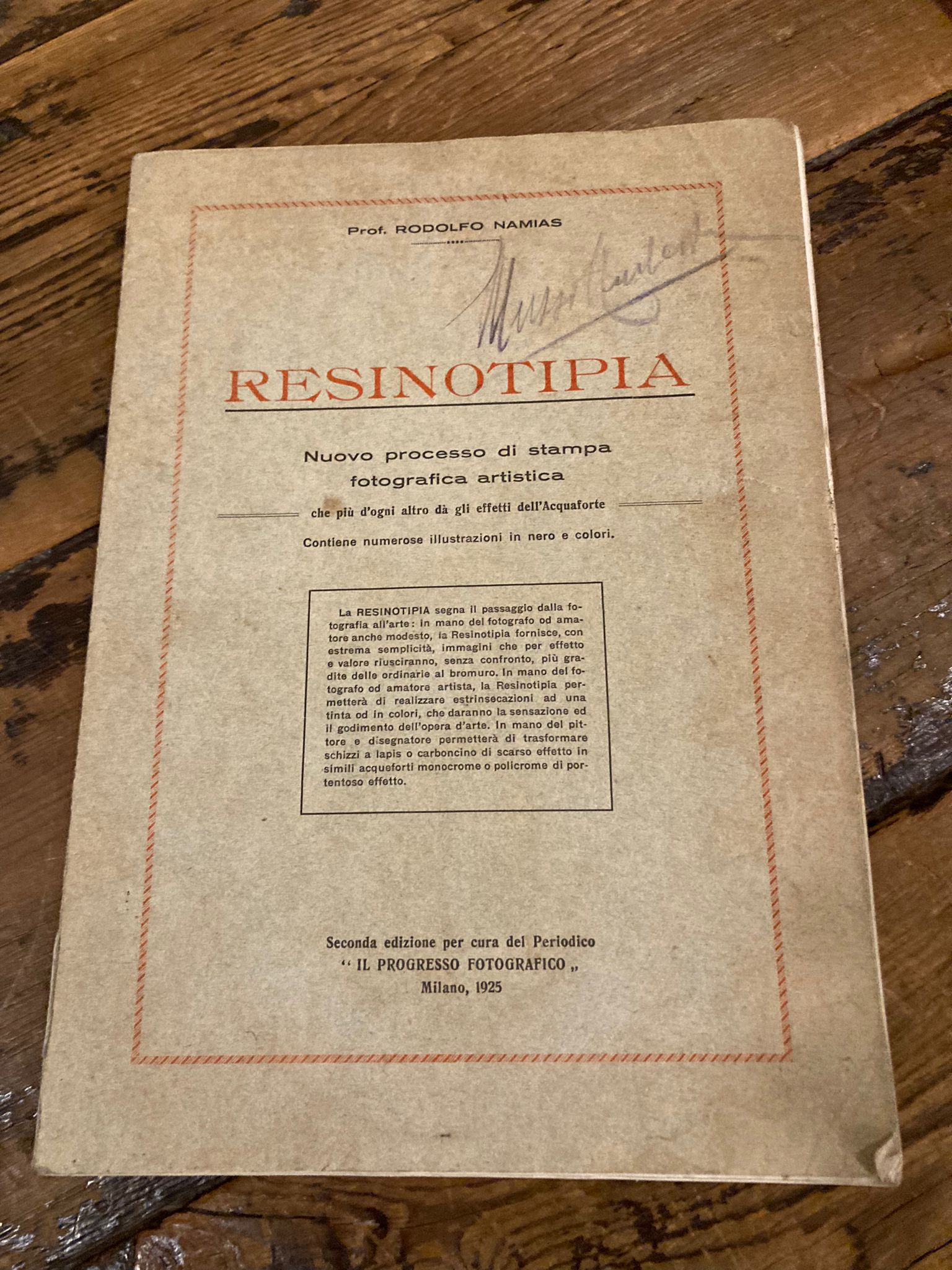 Resinotipia. Nuovo processo di stampa fotografica che più d' ogni …