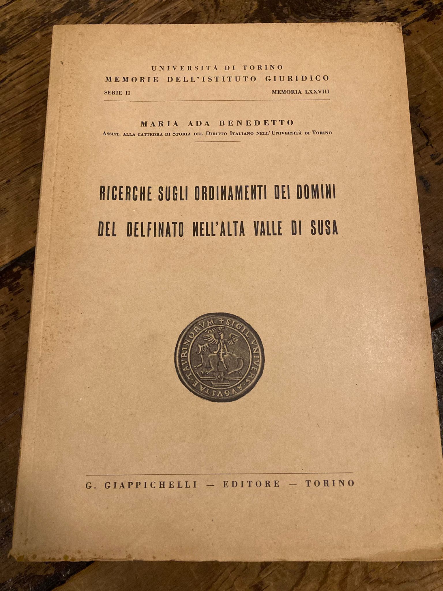 Ricerche sugli ordinamenti dei domini del delfinato nell'alta Valle di …