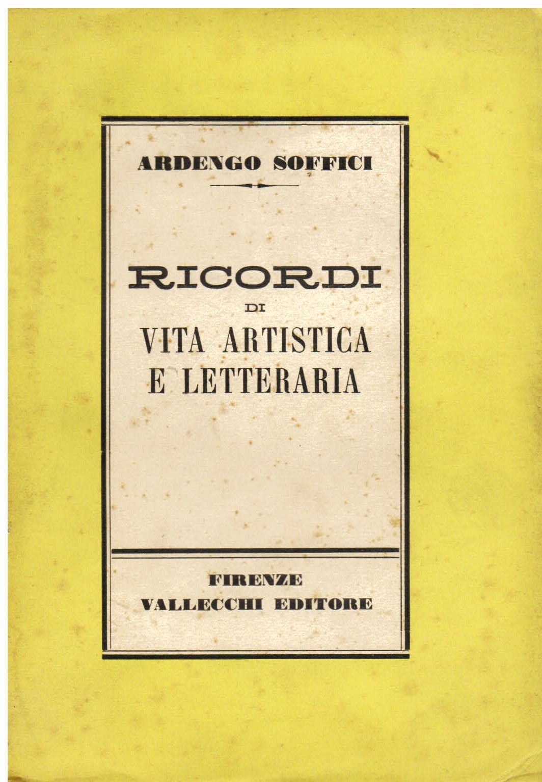 Ricordi di vita artistica e letteraria