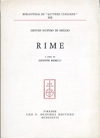 Rime. A cura di Giuseppe Brincat