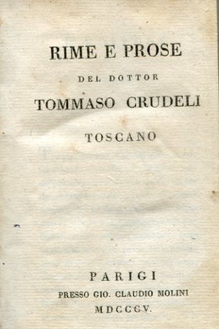 Rime e prose