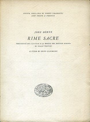 Rime sacre. Precedute da 'La vita e la morte del …