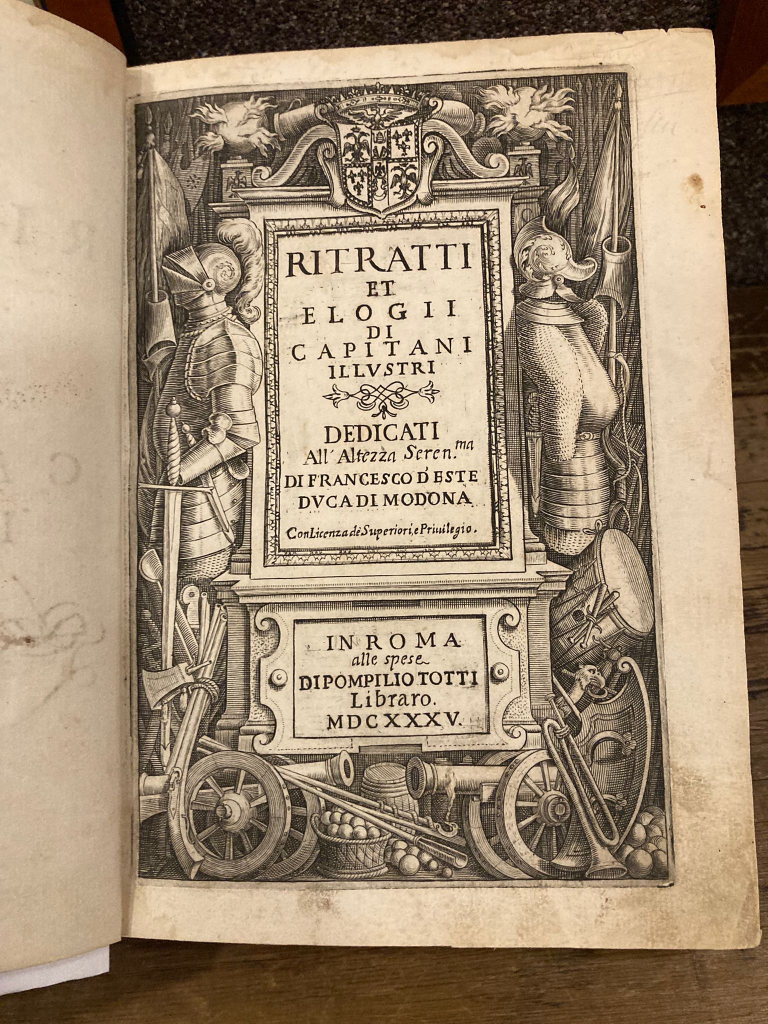 Ritratti et elogii di capitani illustri. Dedicati all'Altezza Seren.ma di …