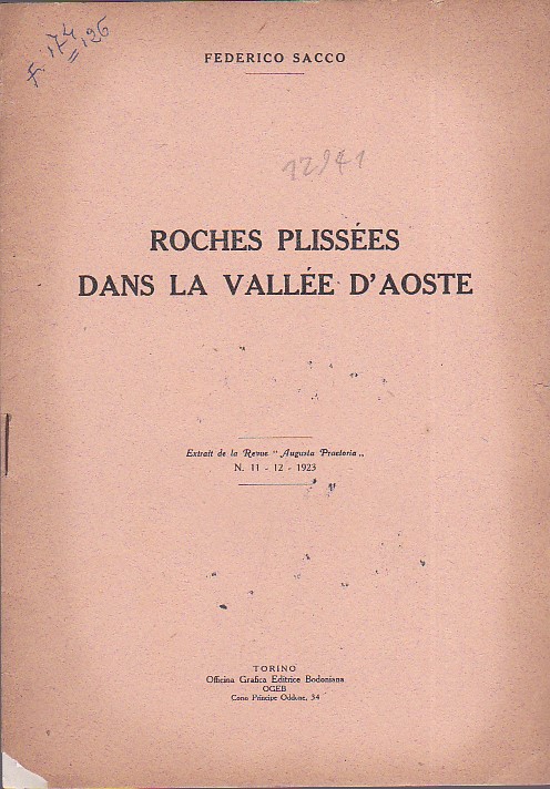 Roches plissées dans la Vallée d'Aoste. Extrait de la Revue …