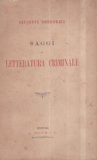 Saggi di letteratura criminale